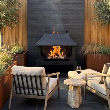 ASH Woodfire buitenhaard zwart, Huis en Inrichting, Verzenden, Nieuw
