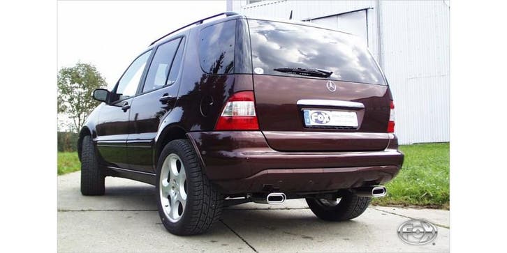 FOX Mercedes M-klasse type W163 einddemper uitgang rechts/li, Autos : Pièces & Accessoires, Systèmes d'échappement, Envoi