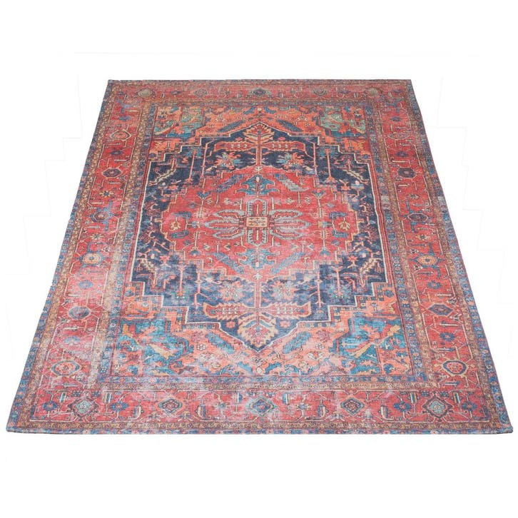 Vloerkleed Heris Red 01, Maison & Meubles, Ameublement | Tapis & Moquettes