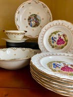 Digoin - Service de dîner (10) - Porcelaine - Décor