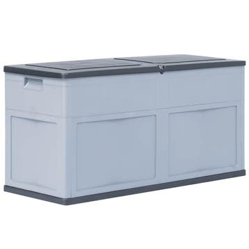 vidaXL Opbergkist 320 L grijs zwart, Verzenden