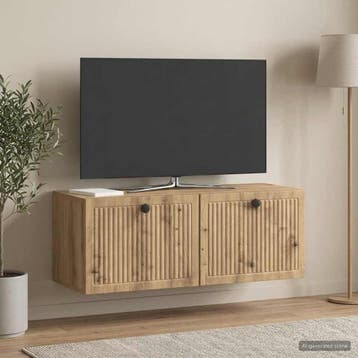 vidaXL Wandmontage TV-kast 78,5 x 31 x 30 cm Artisanaal, Huis en Inrichting, Verzenden, Nieuw