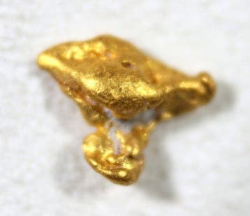Goud Pepita Australia - Hoogte: 7 mm - Breedte: 6 mm- 0.41 g