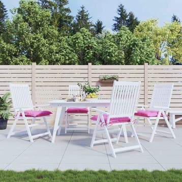 vidaXL Stoelkussens 4 st 50x50x7 cm oxford stof roze, Huis en Inrichting, Verzenden, Nieuw