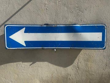 lagosplast - Rechthoekig verkeersbord van kunststof 100 × 25