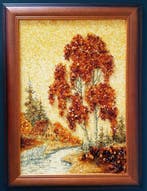 Barnsteen - Unique Raw Unpolished Amber Picture - Baltic
