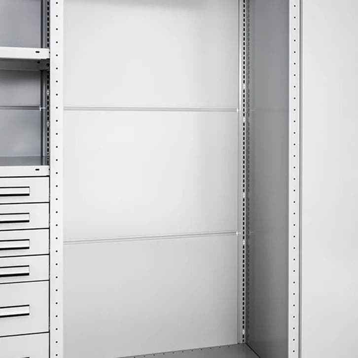 Meta legbordstelling achterwand dichte plaat 100 x 100 cm, Articles professionnels, Aménagement de Bureau & Magasin | Entrepôt, Rayonnage & Stockage