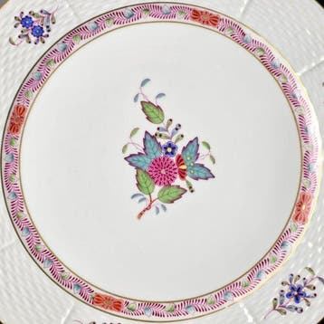 Herend - Apponyi Multicolor Fleur - Assiette - Porcelaine, Antiquités & Art