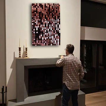AVA Design - Hurricane Brown mirror premium design, Antiek en Kunst