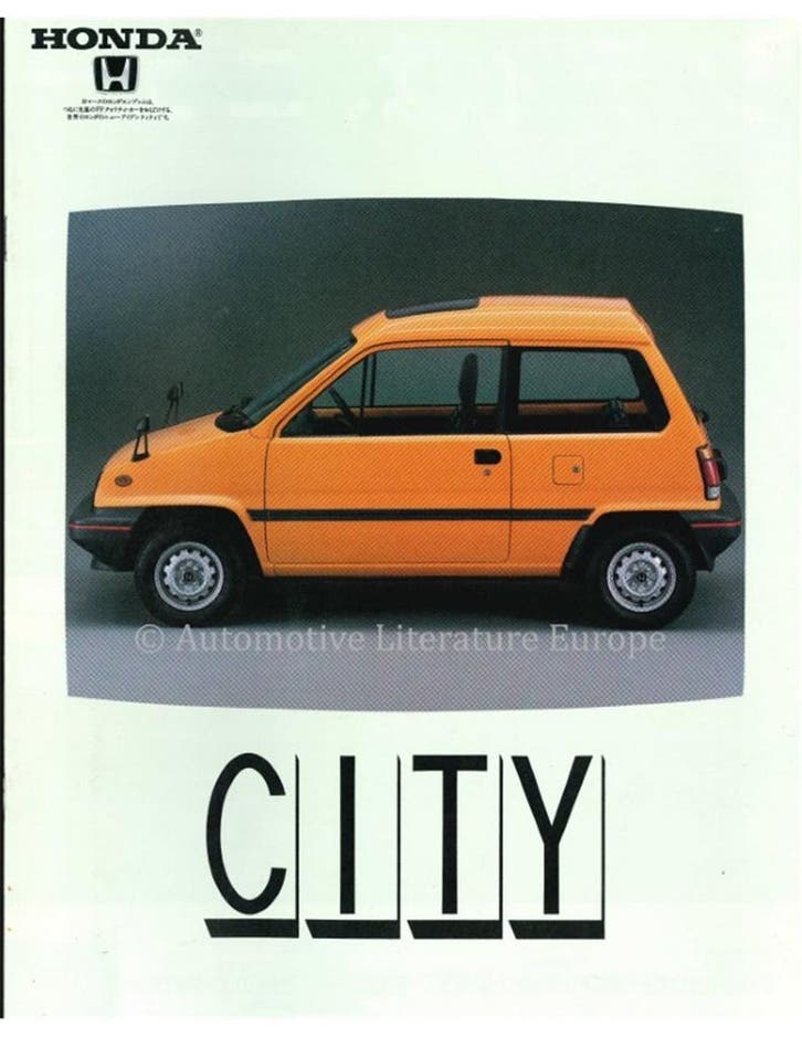 1984 HONDA CITY BROCHURE JAPANS, Boeken, Auto's | Folders en Tijdschriften