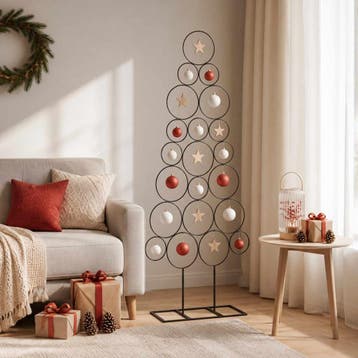 vidaXL Metalen kerstboom KUOPIO 125 cm Staal Zwart, Verzenden