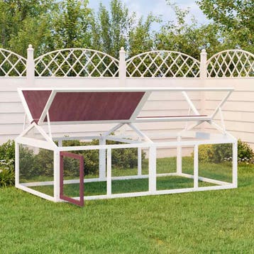 vidaXL Dierenren 200x112,5x74 cm massief grenenhout, Verzenden