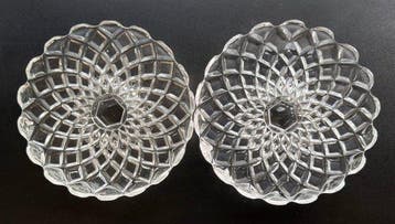 Baccarat - Taartschaal (2) - Luxury Diamond model - Kristal