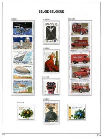 België 2009 - Volledige verzameling zegels en blokken zoals, Gestempeld