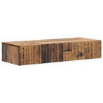 vidaXL Wandgemonteerde Zijtafel Oud hout 87,5 x 34,5 x 17 cm, Verzenden, Nieuw