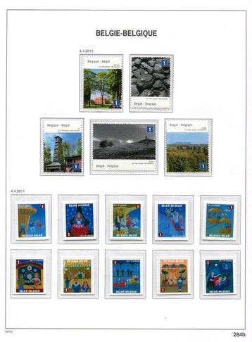 Belgique 2011 - Timbres issus des Blokken et Boekjes selon