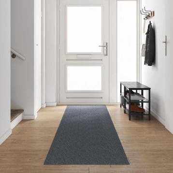 vidaXL Tapijt Loper Grijs 80 x 500 cm Stof, Verzenden