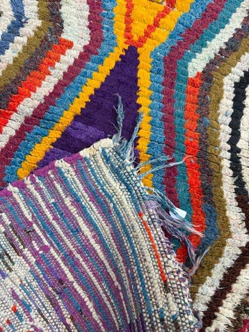 Tapis berbère marocain Boucherouite vintage - Tapis - 230 cm, Maison & Meubles, Ameublement | Tapis & Moquettes