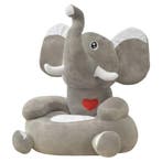 vidaXL Kinderstoel olifant pluche grijs, Kinderen en Baby's, Kinderstoelen, Verzenden, Nieuw