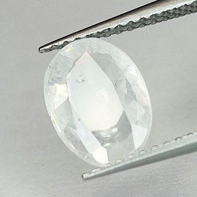 Kleurloos Saffier - 2.36 ct - Antwerp Laboratory for, Handtassen en Accessoires, Edelstenen