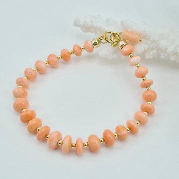 Koraal - Zilver, Verguld, Zonder reserveprijs - Armband -, Antiek en Kunst