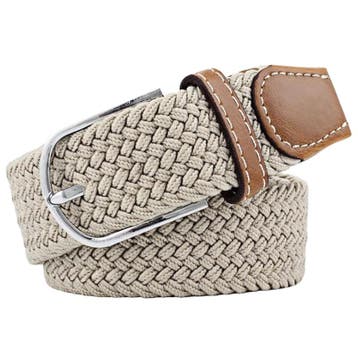 Fako Fashion - Elastische Riem - Canvas - Gevlochten - 105cm, Kleding | Dames, Riemen en Ceinturen, Verzenden, Nieuw