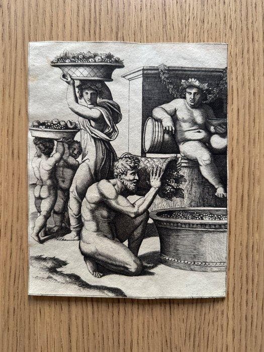Marcantonio Raimondi (c.1480-1527/34) - The Vintage,, Antiek en Kunst, Antiek | Overige Antiek