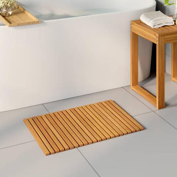 vidaXL Badmat Bruin 60 x 40 cm Massief Acacia Hout, Verzenden, Nieuw