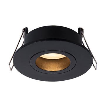 Luxar GU10 Inbouwspot IP65 Kantelbaar Zwart, Verzenden, Nieuw, Netvoeding