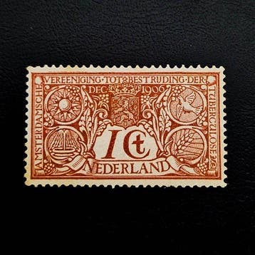 Nederland 1906 - Tuberculose serie 1c t/m 5c compleet., Gestempeld