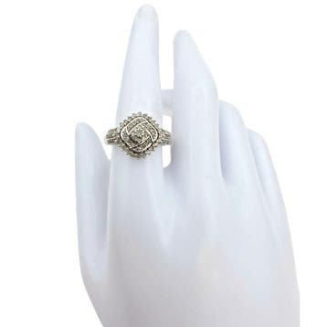 Sans prix de réserve - Bague Argent - diamants, Handtassen en Accessoires, Ringen, Nieuw