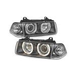 PHARES BMW E36 COUPÉ CABRIO ANGEL EYES HALOGÈNE FOND NOIR, Verzenden, Neuf