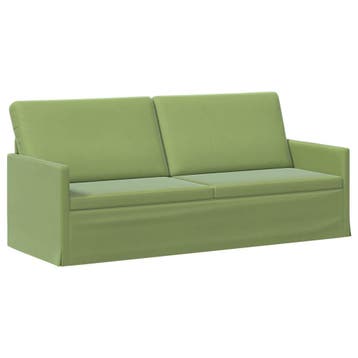 vidaXL 3-zits sofa Lichtgroen 190 x 81 x 82 cm fluweel, Verzenden, Nieuw