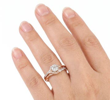 Ring - 14 karaat Geel goud, gerhodineerd - 0.50ct. tw.