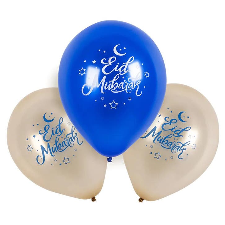 Ramadan Ballonnen Eid Mubarak 25cm, Hobby en Vrije tijd, Feestartikelen, Nieuw, Verzenden
