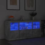 vidaXL Dressoir met LED-verlichting 142,5x37x67 cm, Huis en Inrichting, Kasten | Dressoirs, Verzenden, Nieuw