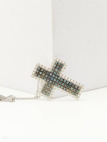 Zonder minimumprijs - Halsketting - 18 karaat Witgoud, Handtassen en Accessoires, Kettingen, Nieuw