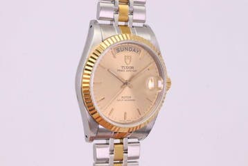 Tudor - Prince Date+Day - Zonder minimumprijs - 76213 |, Handtassen en Accessoires, Horloges | Antiek