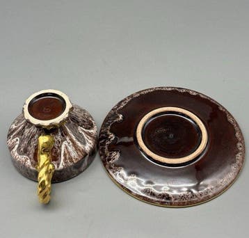 Beker - Keramiek - Francia kézmves porcelán