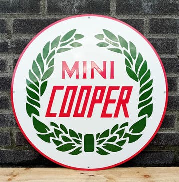 Mini Cooper emaille, Verzenden, Nieuw
