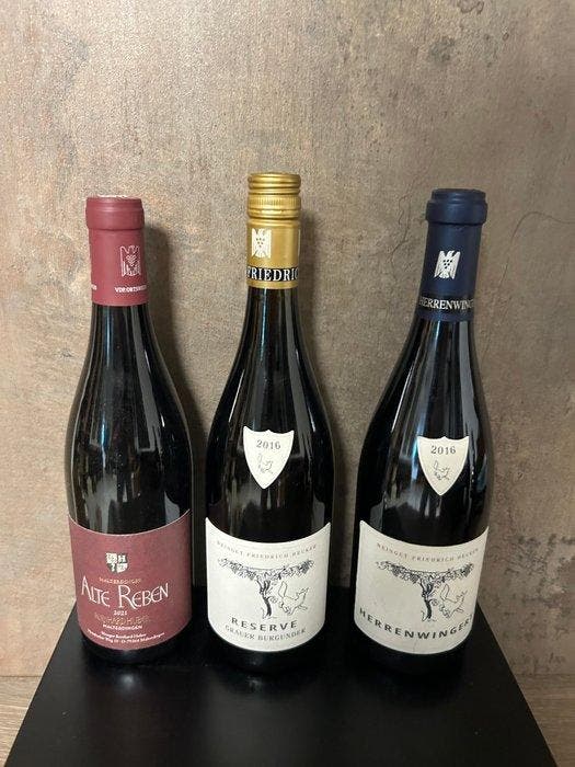 2016 Bernhard Huber Alte Reben & 2016 x2 Friedrich Becker -, Collections, Vins