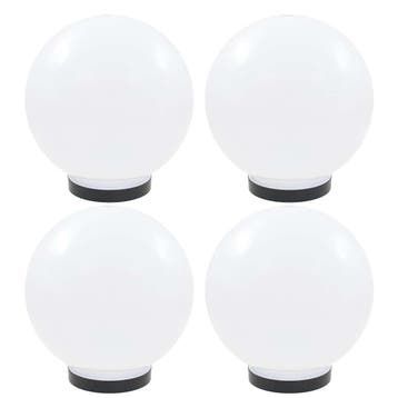vidaXL LED-bollampen 4 st rond 25 cm PMMA, Verzenden, Nieuw
