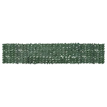 vidaXL Balkonscherm met donkergroene bladeren 400x75 cm, Verzenden, Nieuw