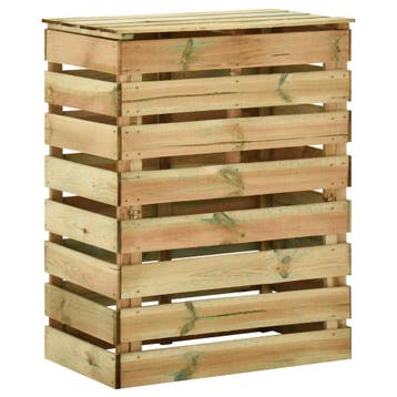 vidaXL Latten tuincomposter Groen 106 x 58 x 110 cm Massief, Verzenden, Nieuw