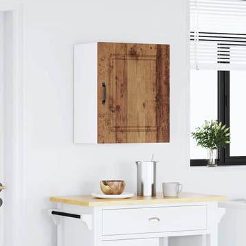 vidaXL Keukenwandkast Kalmar oud houtkleurig bewerkt hout, Verzenden