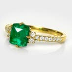 Sans prix de réserve - Bague - 14 carats IGI 1,32 ct Vert, Nieuw