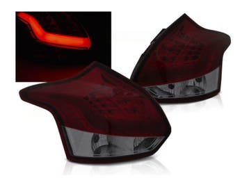 LED bar achterlicht units Red Smoke geschikt voor Ford Focus, Verzenden