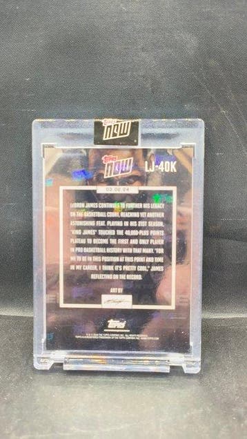Panini Topps Now LeBron James 40,000 Career Points Los, Nieuw
