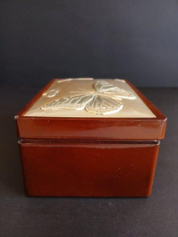 Marcello Giorgio - Boîte à bijoux - Bois, Argent, Verre -