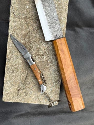 Hekito - Keukenmes - Santoku - Exclusieve vintage